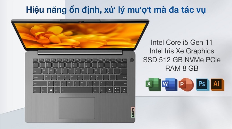 Laptop Lenovo IdeaPad 3 toát lên một thần thái sang chảnh, hiện đại 